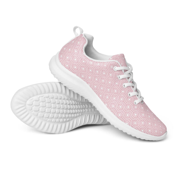 HA!LO Pink White Dot — Women's Canvas Athletic Sneaker
