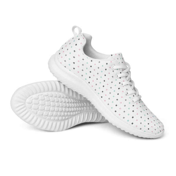 HA!LO White Mini Dot — Women's Canvas Athletic Sneaker