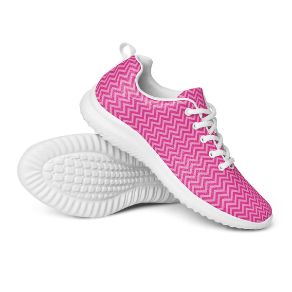 HA!LO Pink Herringbone — Women's Canvas Athletic Sneaker