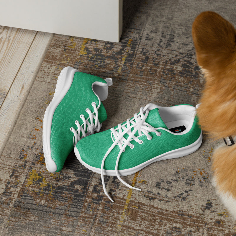 Emerald Solid Athletic #166 - Opposite Side | HA!LO Canvas Sneakers