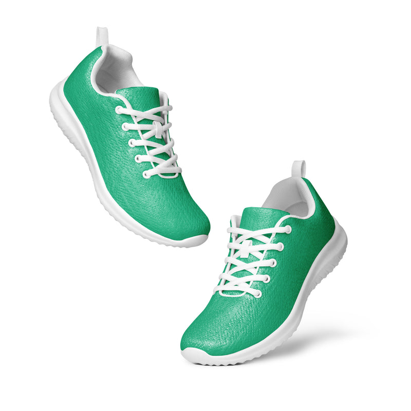 Emerald Solid Athletic #166 - Top Down View | HA!LO Canvas Sneakers