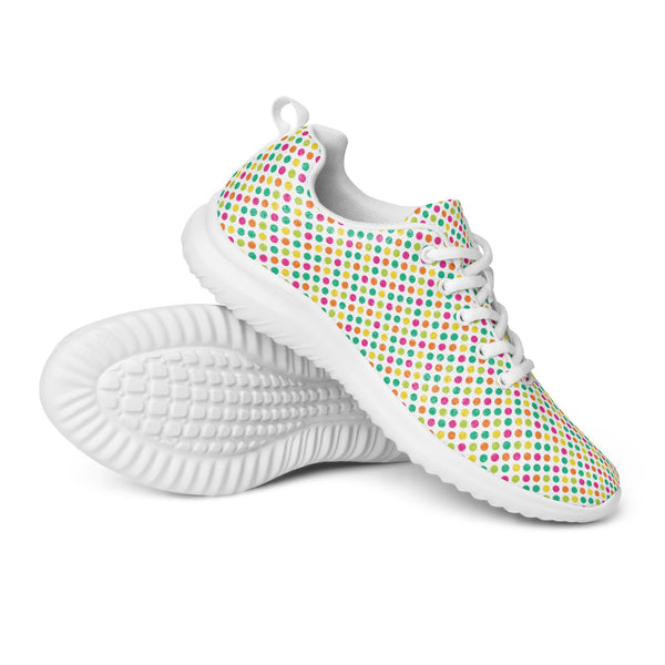 HA!LO Pastel Confetti — Women's Canvas Athletic Sneaker
