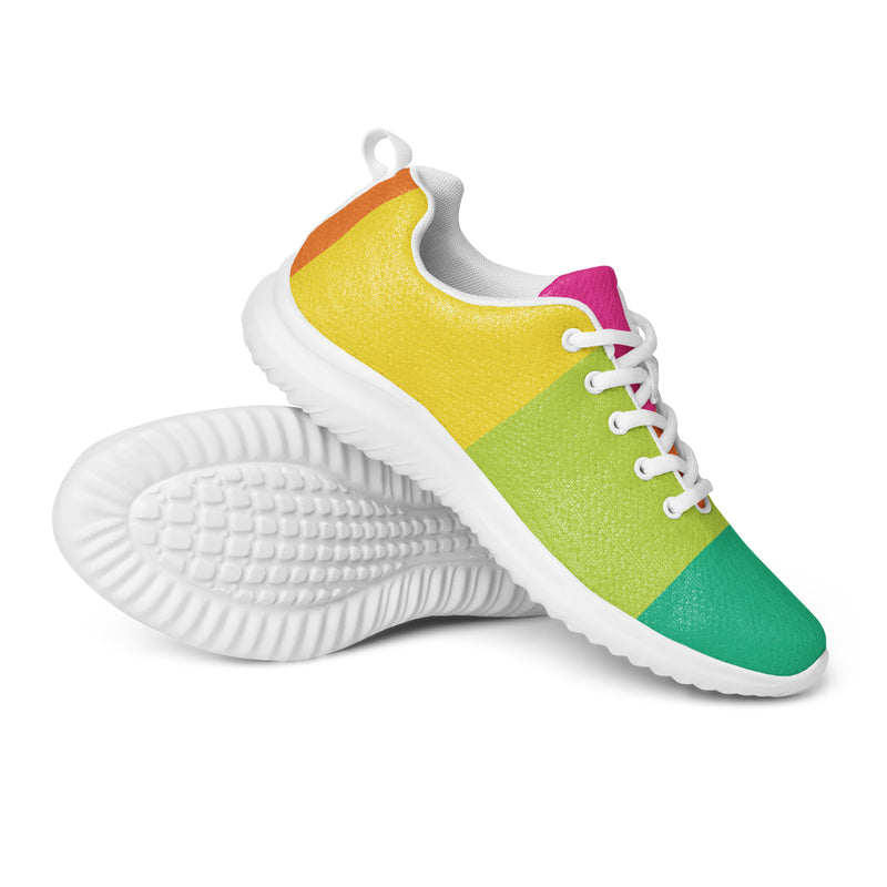 Rainbow Gradient Athletic #177 - Canvas High Top Sneakers | HA!LO
