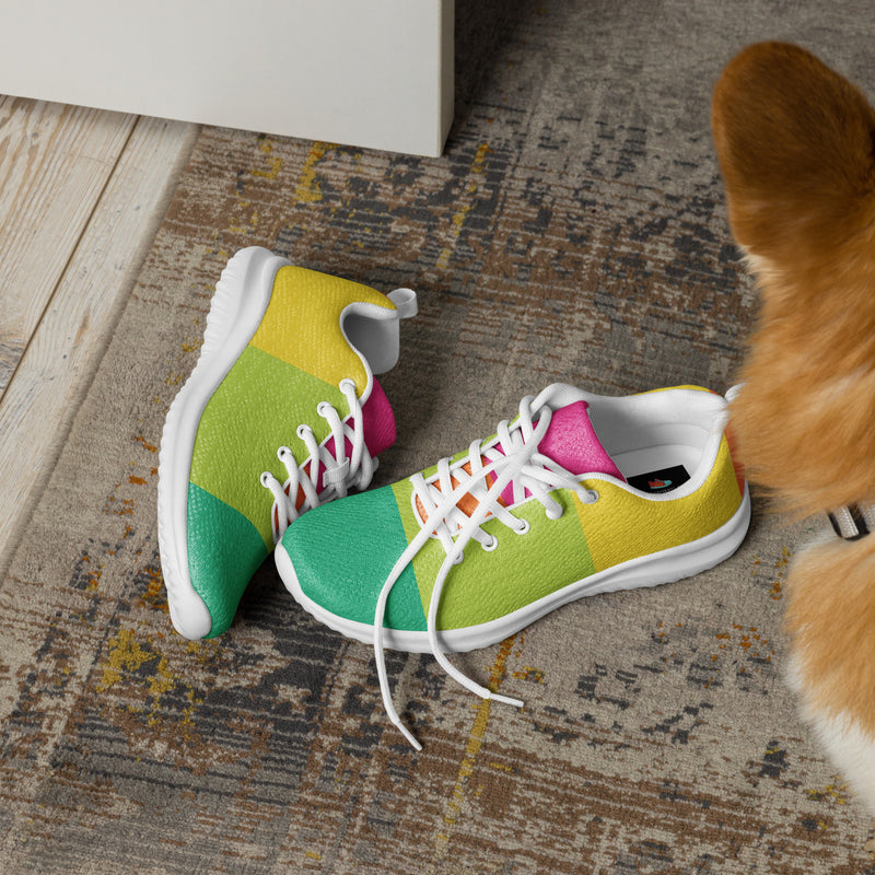 Rainbow Gradient Athletic #177 - Opposite Side | HA!LO Canvas Sneakers