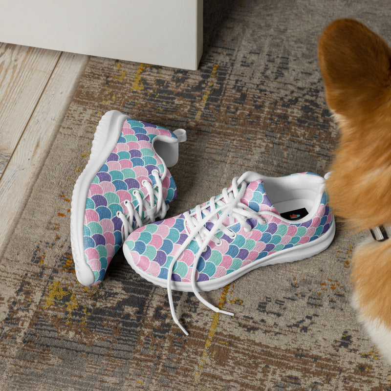 Mermaid Scale Athletic #178 - Opposite Side | HA!LO Canvas Sneakers