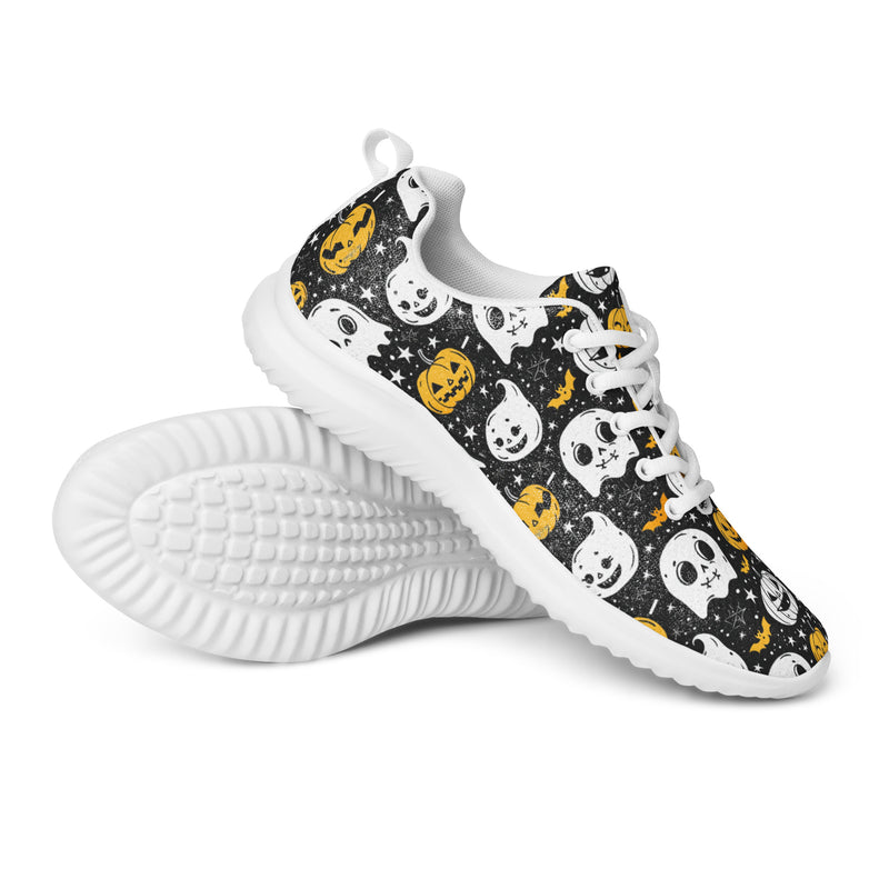 Halloween Ghost Athletic #201 - Canvas High Top Sneakers | HA!LO