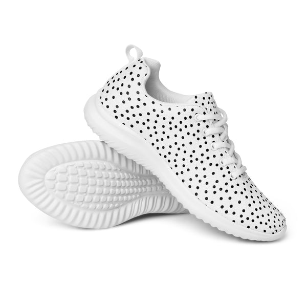 HA!LO Black Mini Dot — Women's Canvas Athletic Sneaker