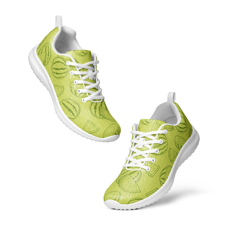 Lime Swirl Athletic #216 - Top Down View | HA!LO Canvas Sneakers