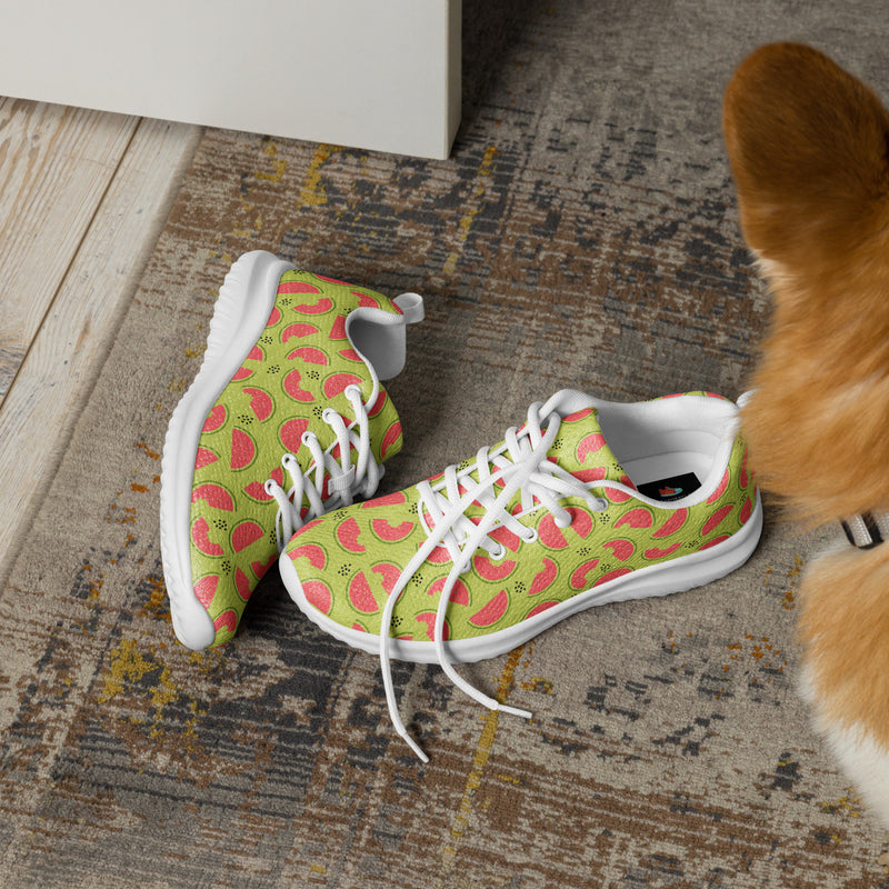 Watermelon Lime Athletic #221 - Opposite Side | HA!LO Canvas Sneakers