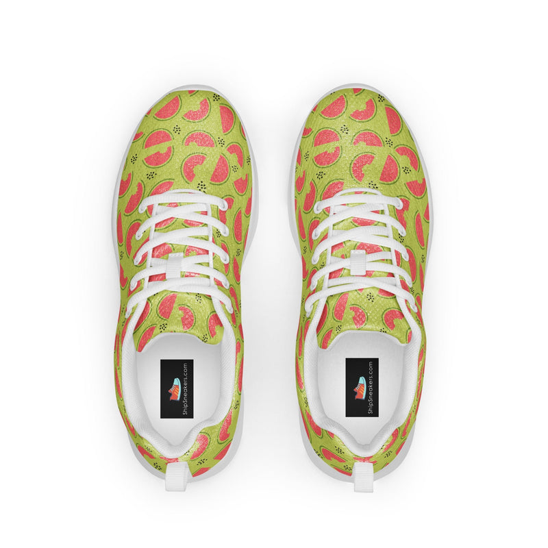 Watermelon Lime Athletic #221 - Back View | HA!LO Canvas Sneakers