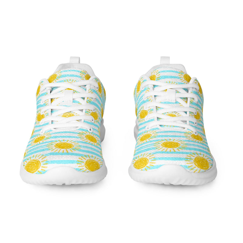 Daisy Blue Athletic #225 - Back View | HA!LO Canvas Sneakers