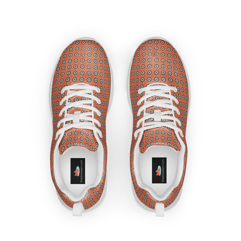 Coral Floral Tile Athletic #240 - Sole Detail | HA!LO Canvas Sneakers