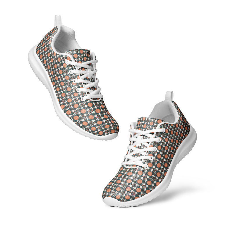 Sage Orange Dot Athletic #241 - Top Down View | HA!LO Canvas Sneakers