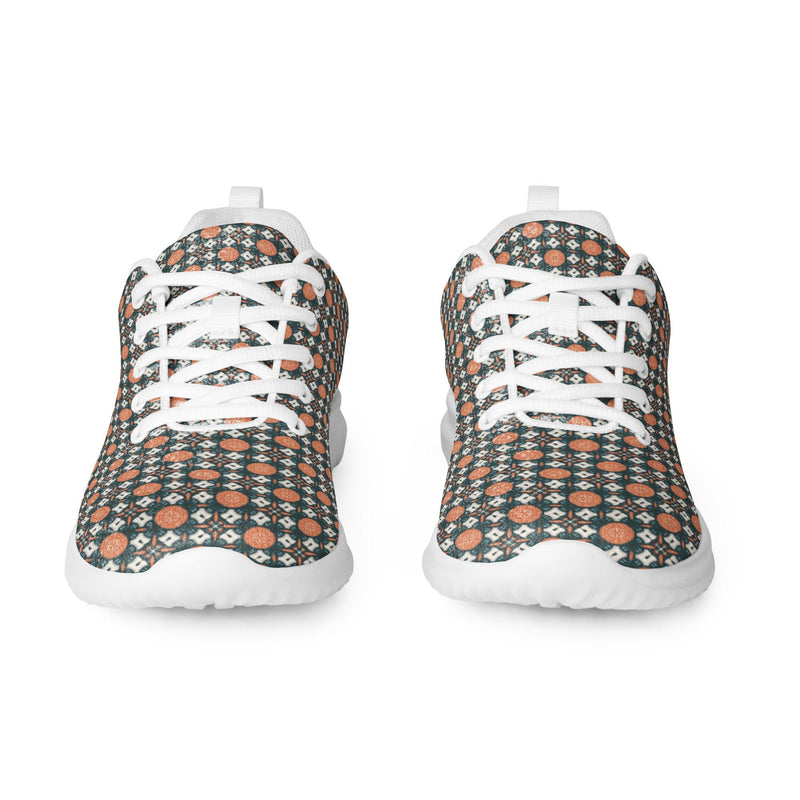 Sage Orange Dot Athletic #241 - Front View | HA!LO Canvas Sneakers