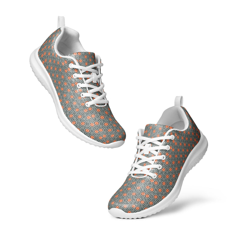 Tan Blue Dot Athletic #244 - Top Down View | HA!LO Canvas Sneakers