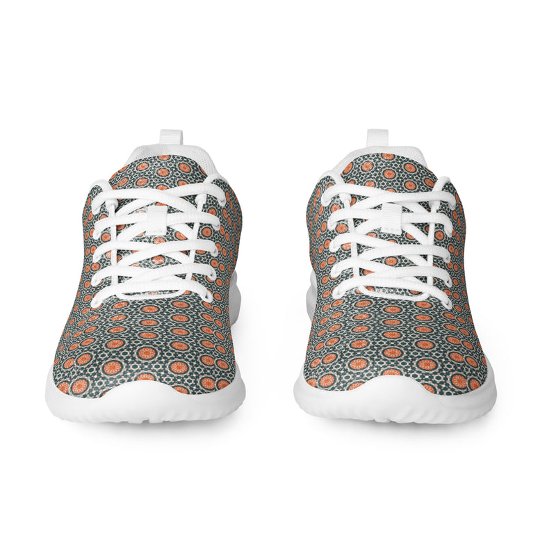 Tan Blue Dot Athletic #244 - Front View | HA!LO Canvas Sneakers