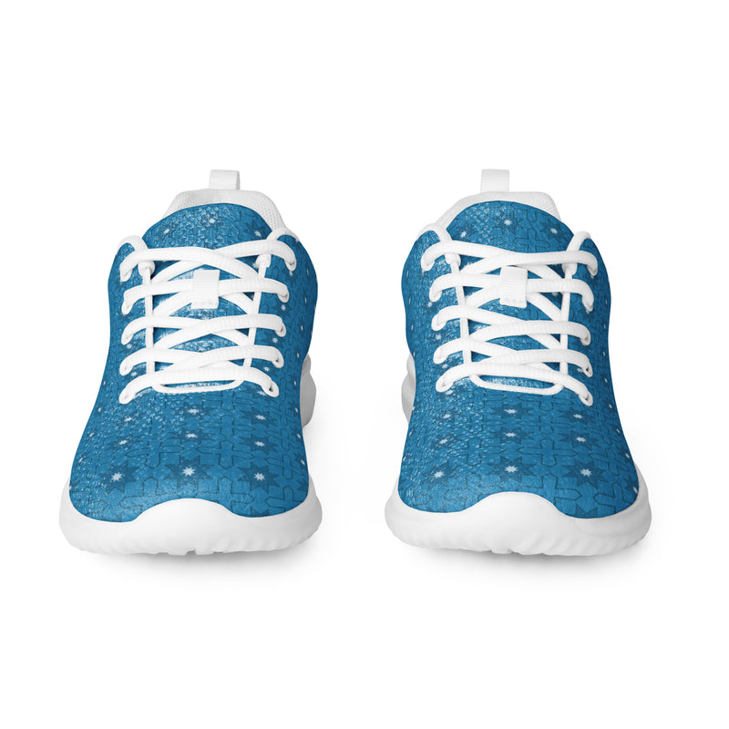 Blue Dot Large Athletic #255 - Front View | HA!LO Canvas Sneakers