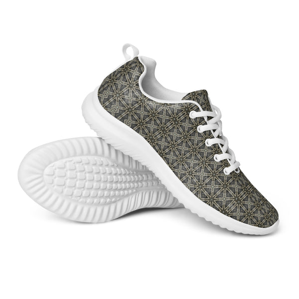 HA!LO Charcoal Texture — Women's Canvas Athletic Sneaker