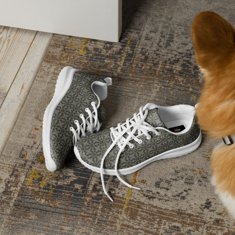 Charcoal Texture Athletic #262 - Opposite Side | HA!LO Canvas Sneakers
