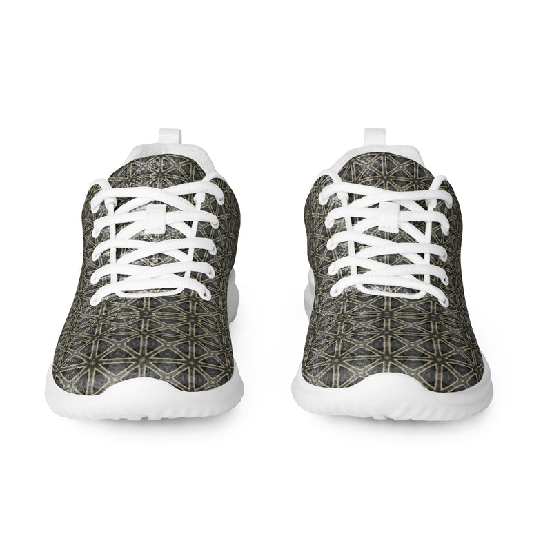 Charcoal Texture Athletic #262 - Front View | HA!LO Canvas Sneakers