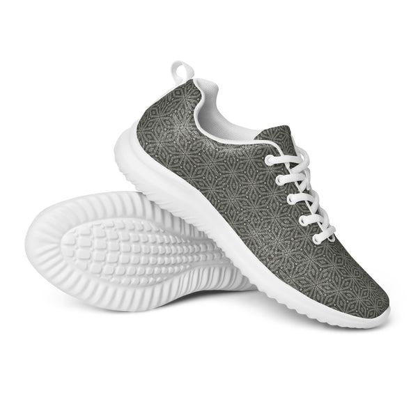 HA!LO Sage Dot Pattern — Women's Canvas Athletic Sneaker