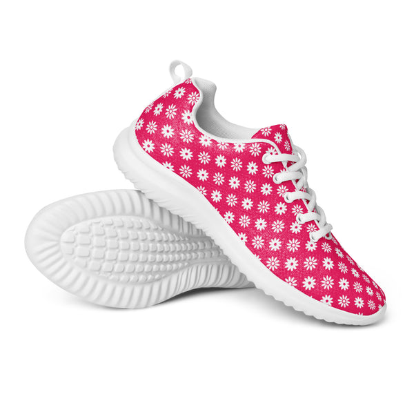 HA!LO Coral Polka Dot — Women's Canvas Athletic Sneaker