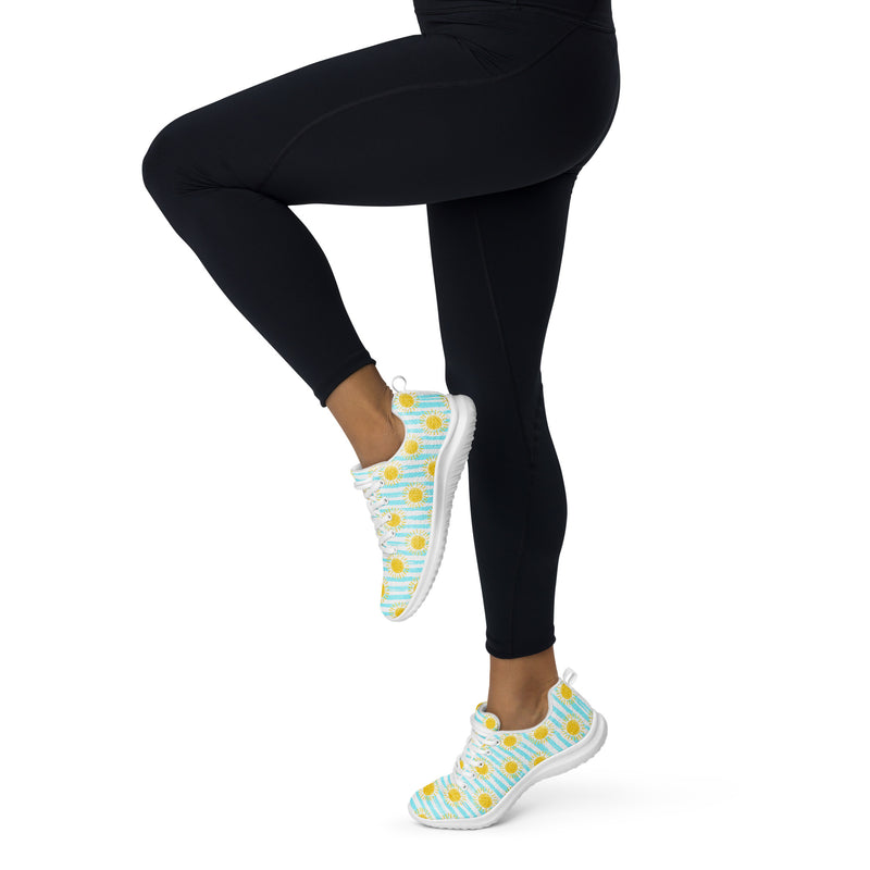 Daisy Blue Athletic #225 - Front View | HA!LO Canvas Sneakers