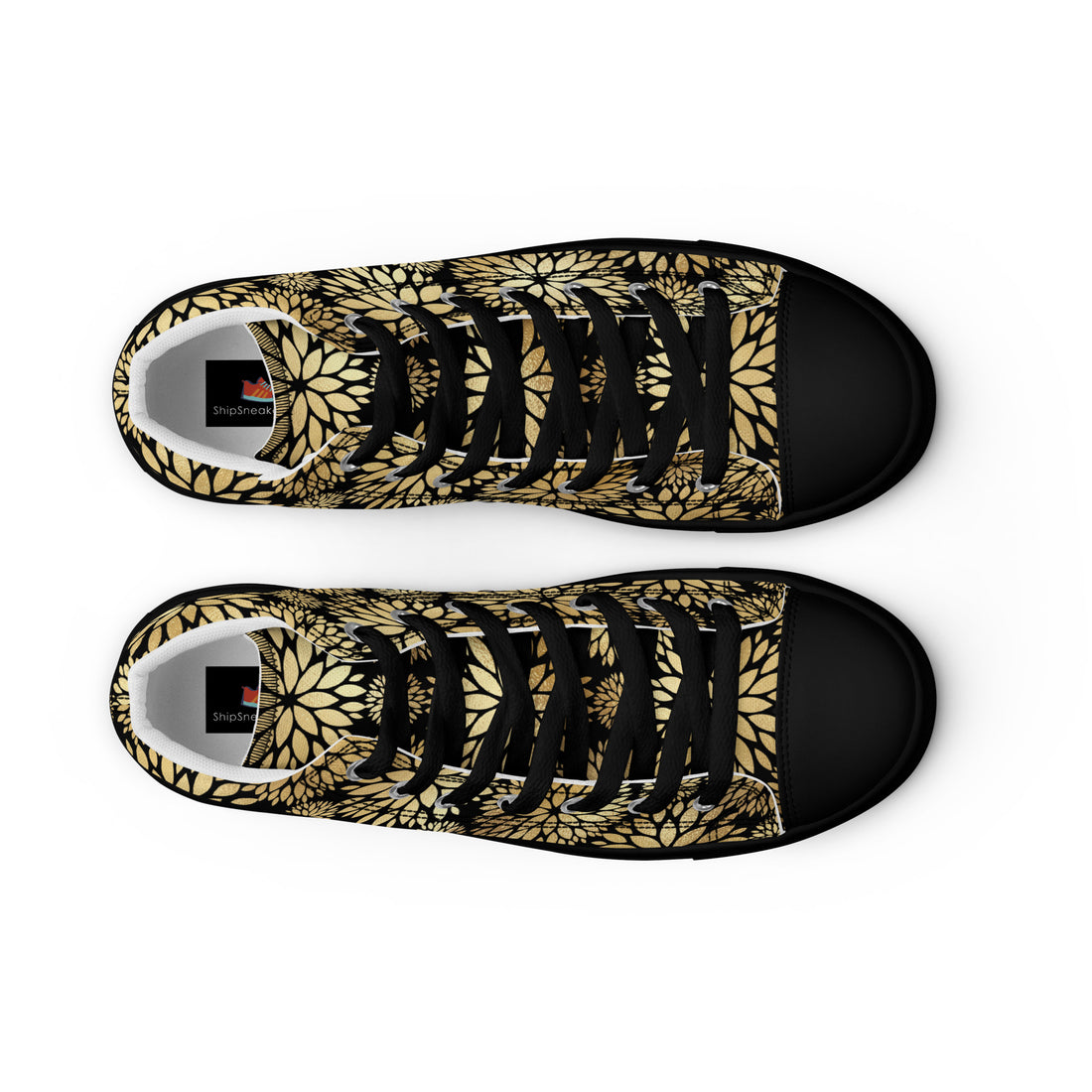 Women’s High Top Gold Sneakers 330 - ShipSneakers.com