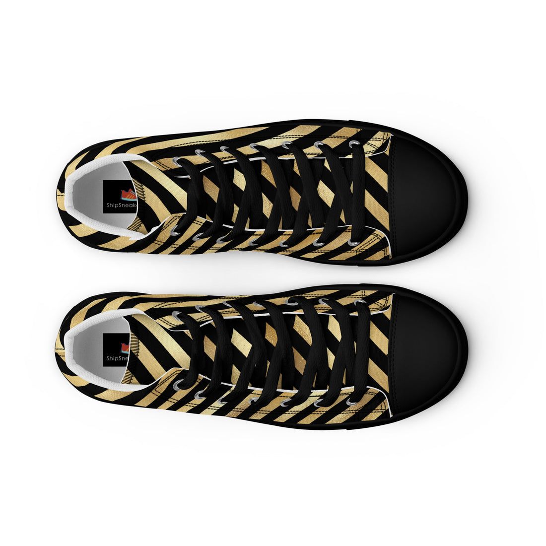 Women’s High Top Gold Sneakers 332 - ShipSneakers.com