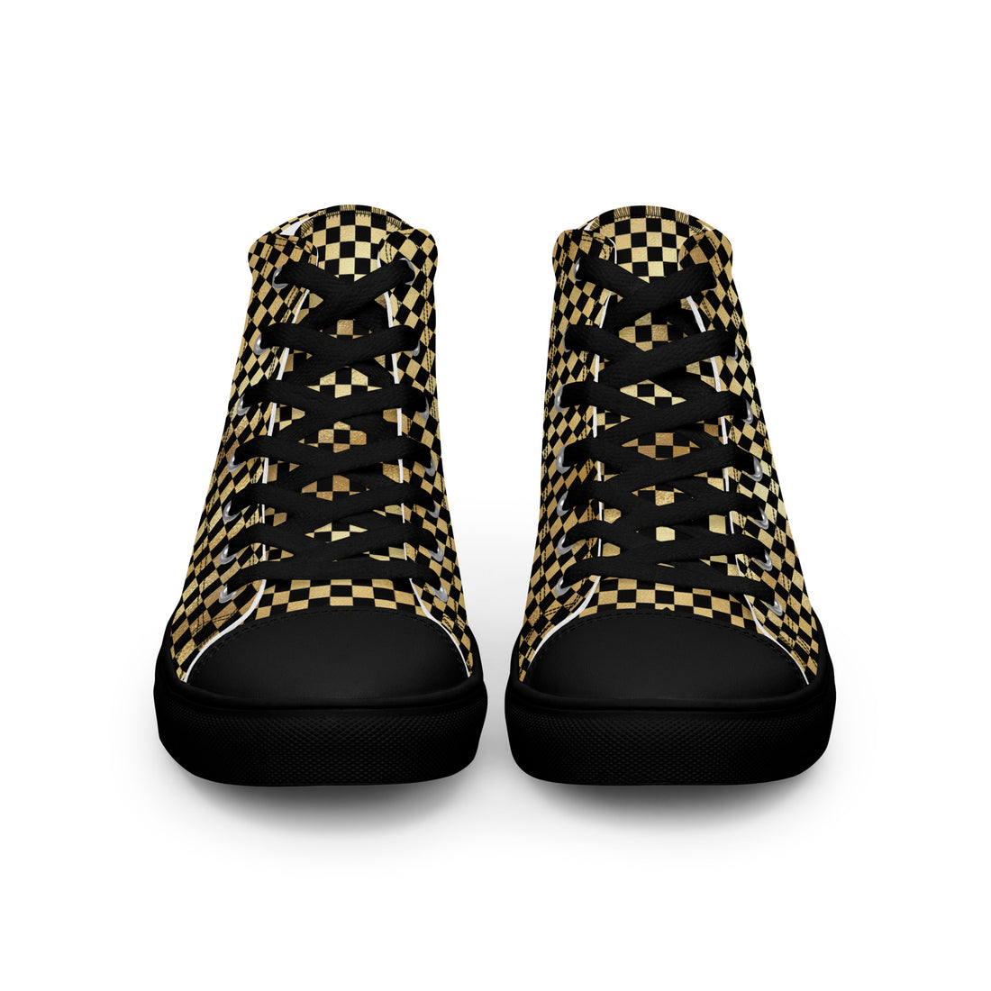 Women’s High Top Gold Sneakers 328 - ShipSneakers.com