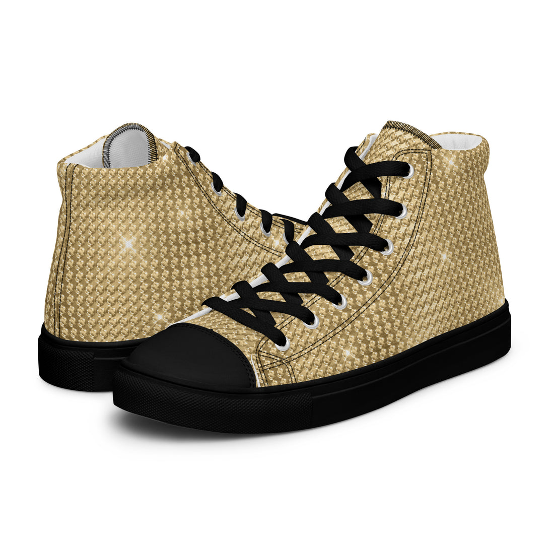 Women’s High Top Gold Sneakers 327 - ShipSneakers.com