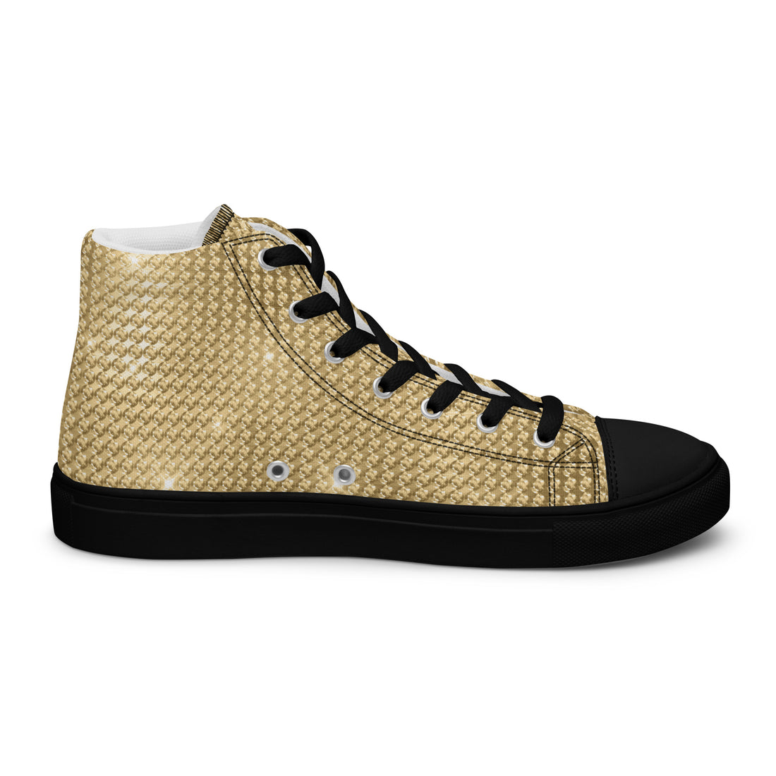 Women’s High Top Gold Sneakers 327 - ShipSneakers.com