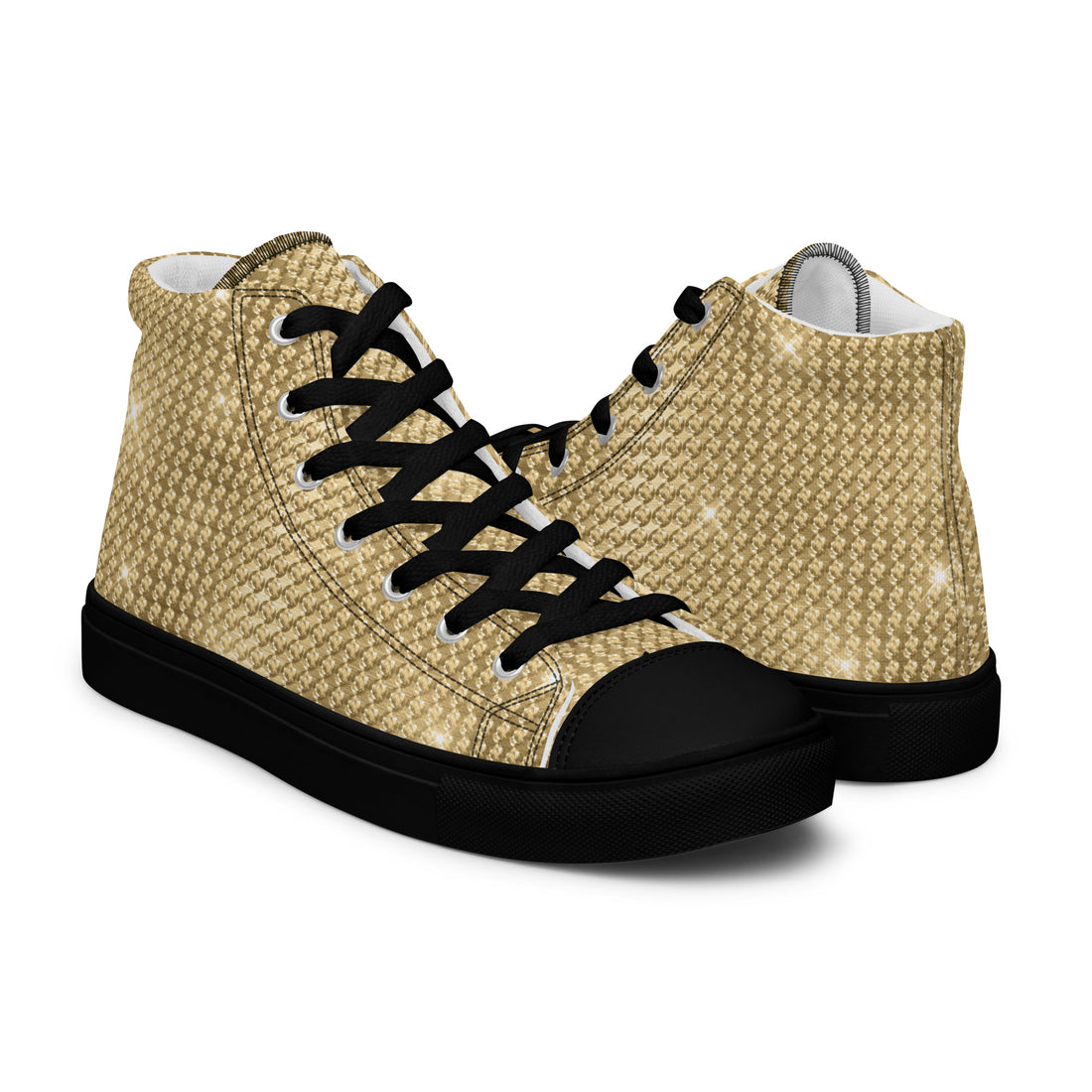 Women’s High Top Gold Sneakers 327 - ShipSneakers.com