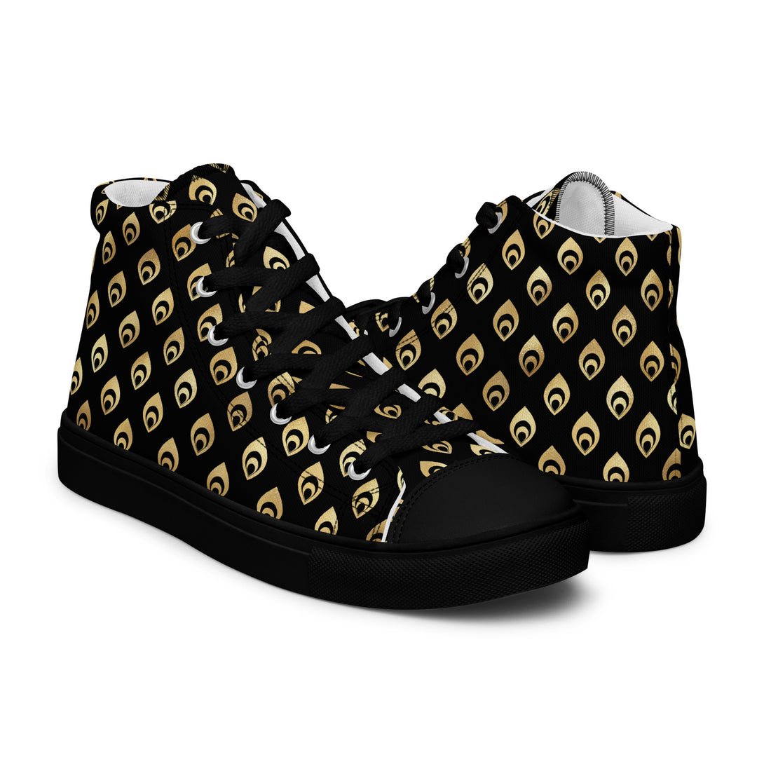 Women’s High Top Gold Sneakers 333 - ShipSneakers.com