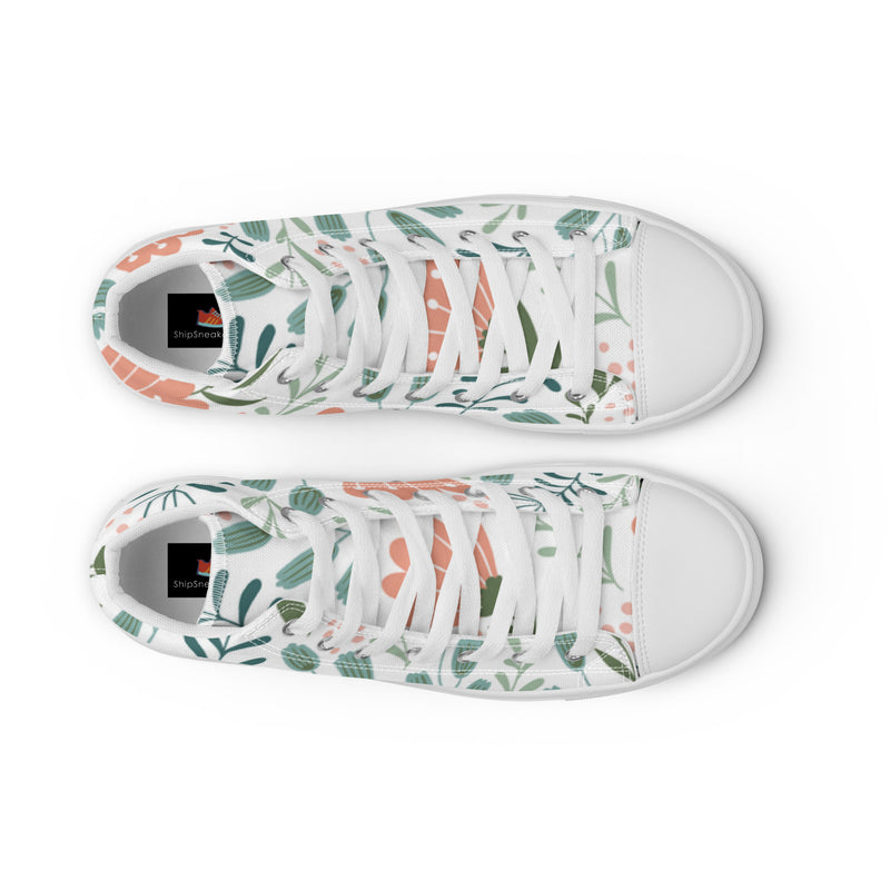 Green Leaf High Top #10 - Lifestyle Shot | HA!LO Canvas Sneakers