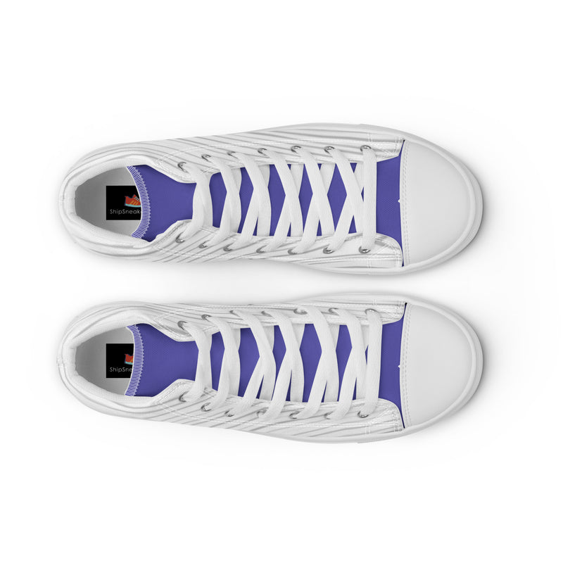 Purple Diamond High Top #30 - Lifestyle Shot | HA!LO Canvas Sneakers