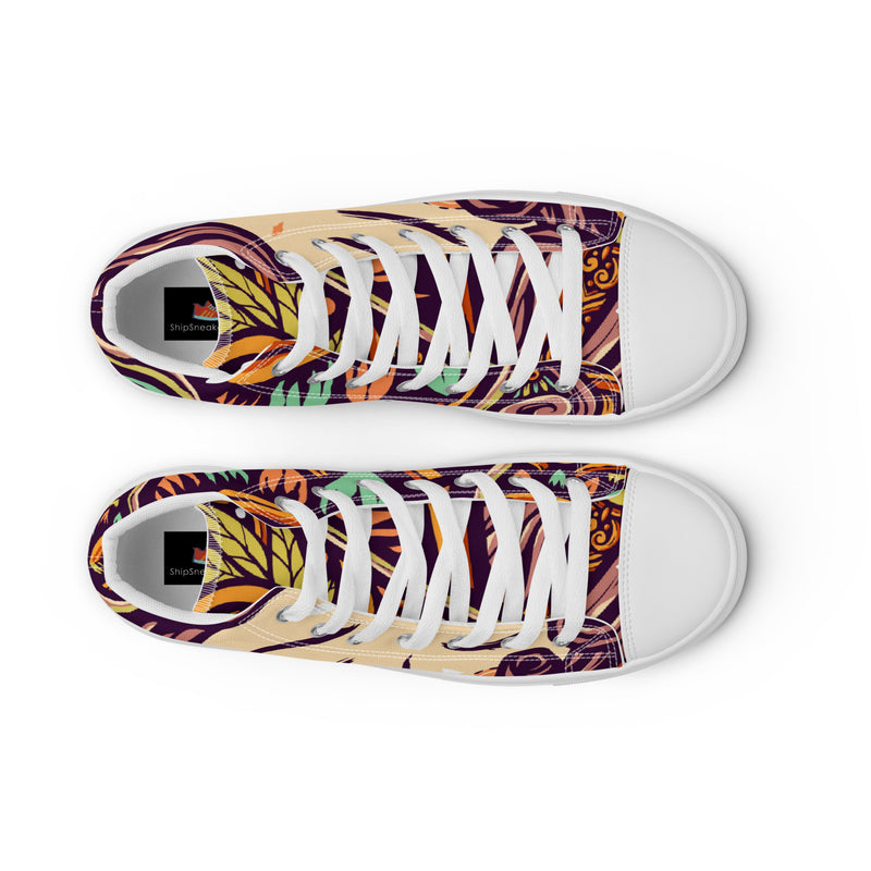 Rainbow Pride High Top #46 - Lifestyle Shot | HA!LO Canvas Sneakers