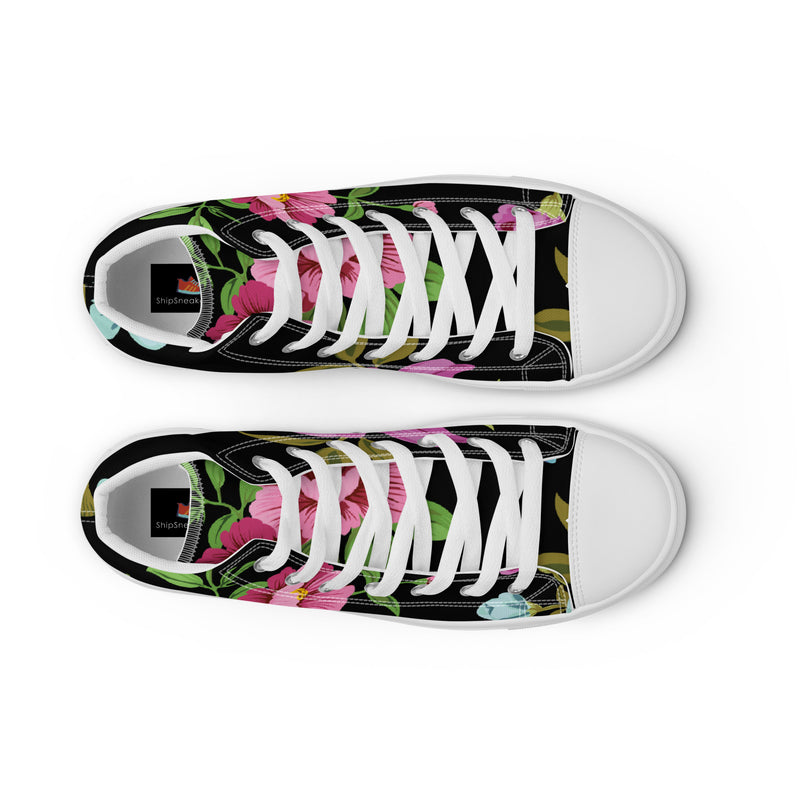 Dark Rose High Top #48 - Lifestyle Shot | HA!LO Canvas Sneakers