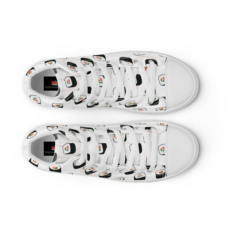 Sushi Roll High Top #124 - Lifestyle Shot | HA!LO Canvas Sneakers