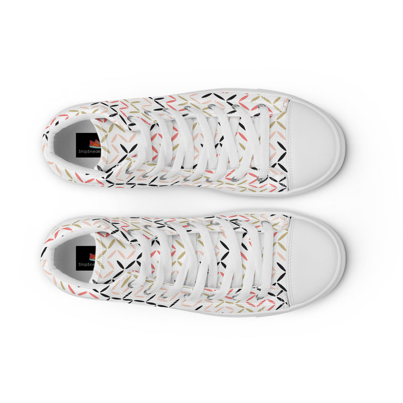 Geometric Arrow High Top #175 - Lifestyle Shot | HA!LO Canvas Sneakers