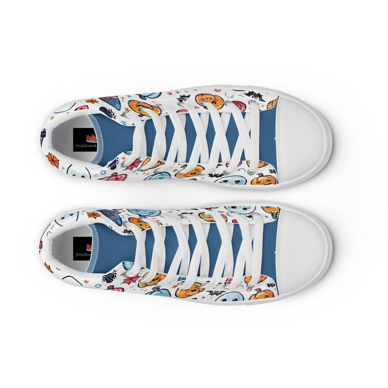 Halloween Pumpkin High Top #242 - Lifestyle Shot | HA!LO Canvas Sneakers