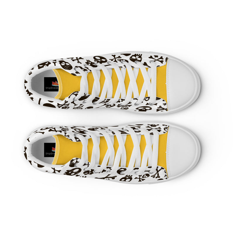 Skull Candy High Top #234 - Front View | HA!LO Canvas Sneakers