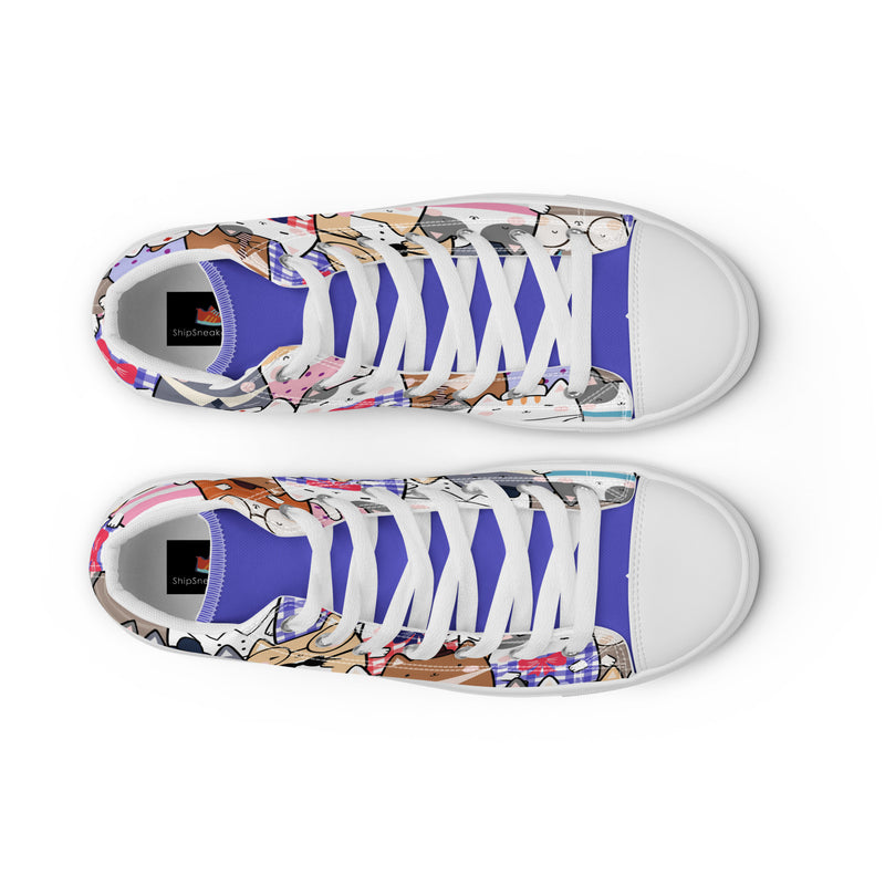 Cat Costume High Top #249 - Lifestyle Shot | HA!LO Canvas Sneakers