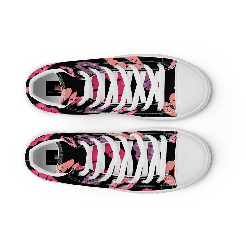 Kiss Print High Top #264 - Lifestyle Shot | HA!LO Canvas Sneakers