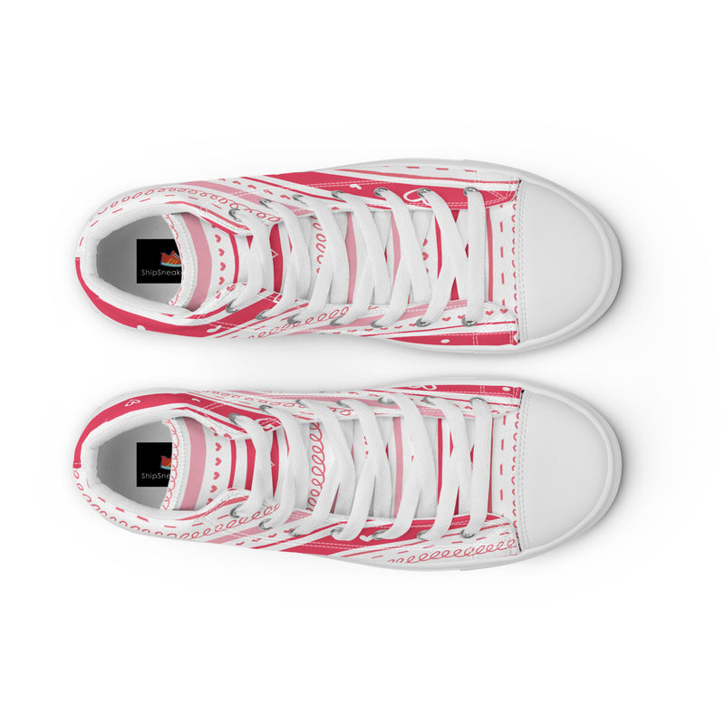Love Letter High Top #269 - Lifestyle Shot | HA!LO Canvas Sneakers