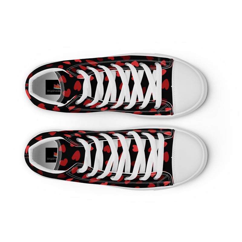 Strawberry High Top #271 - Lifestyle Shot | HA!LO Canvas Sneakers