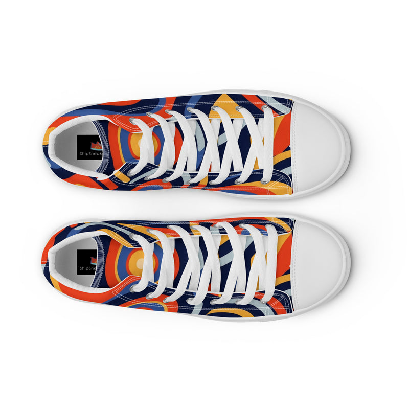 HA!LO Bold Retro #342 — Women’s Canvas High Top