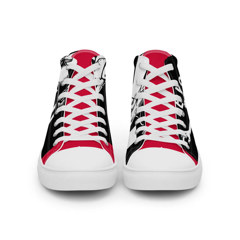 Wild Young High Top #71 - Close Up Detail | HA!LO Canvas Sneakers