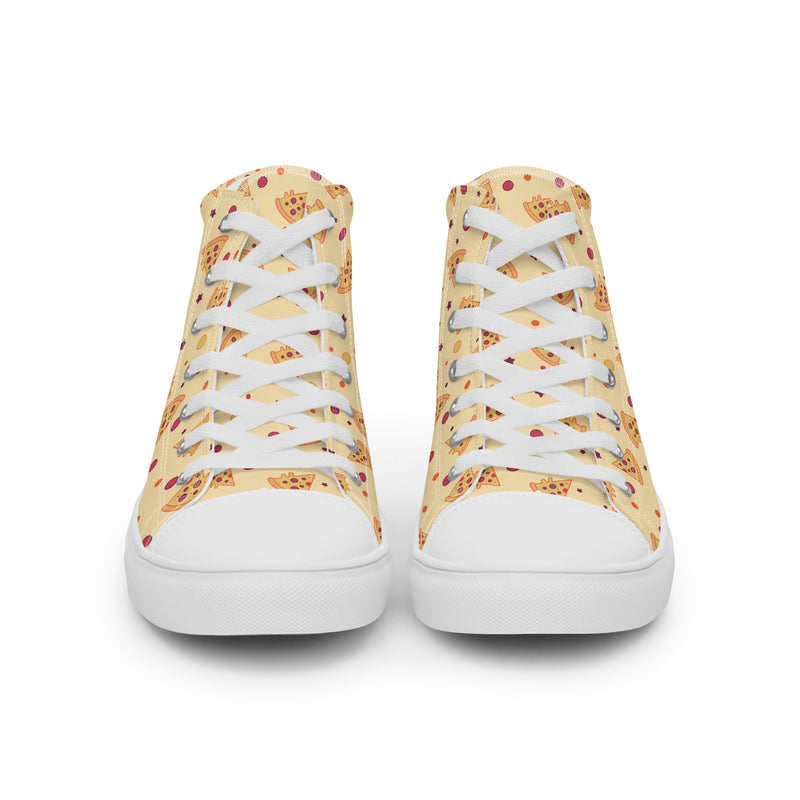Pizza Cookie High Top #193 - Close Up Detail | HA!LO Canvas Sneakers