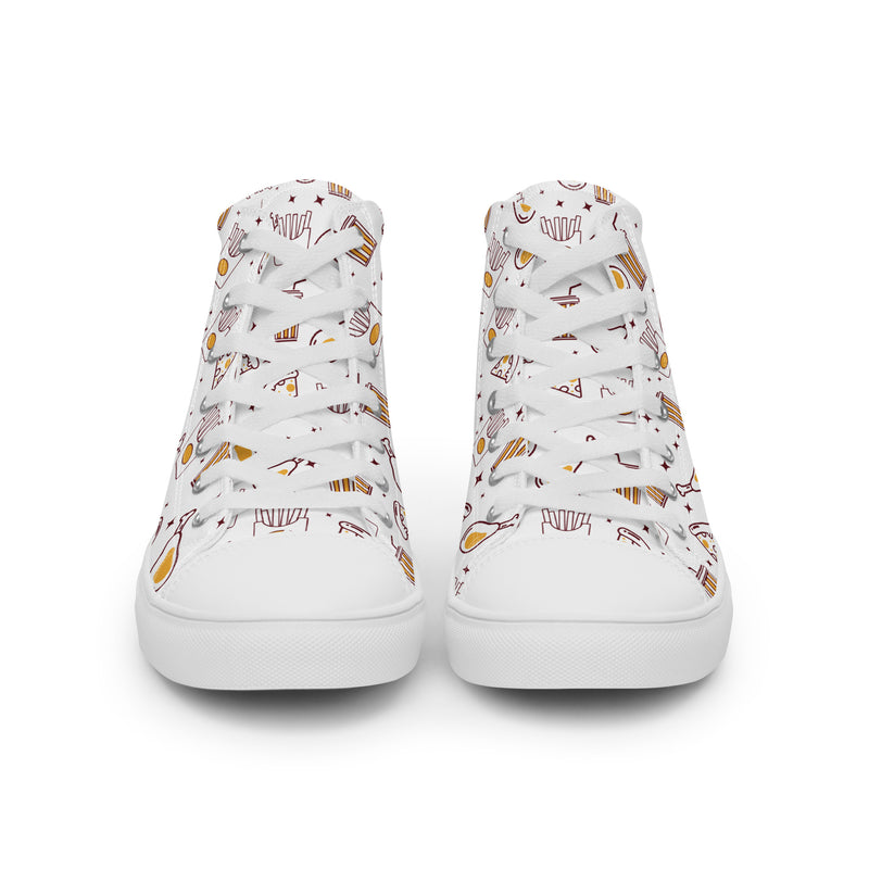 Fast Food High Top #197 - Close Up Detail | HA!LO Canvas Sneakers